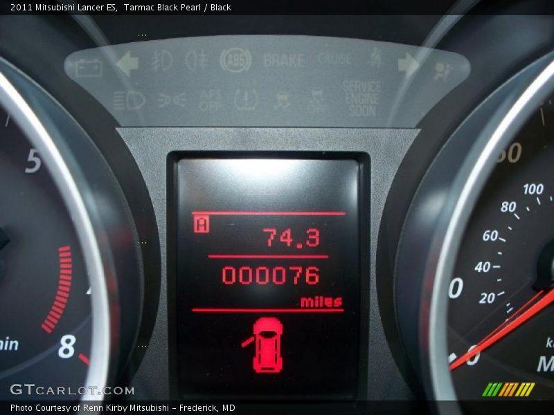 Tarmac Black Pearl / Black 2011 Mitsubishi Lancer ES
