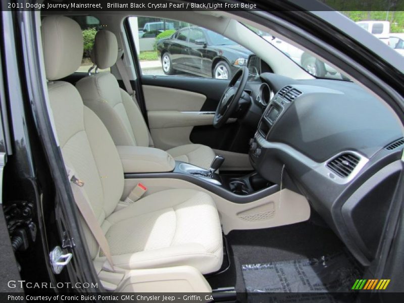 Brilliant Black Crystal Pearl / Black/Light Frost Beige 2011 Dodge Journey Mainstreet