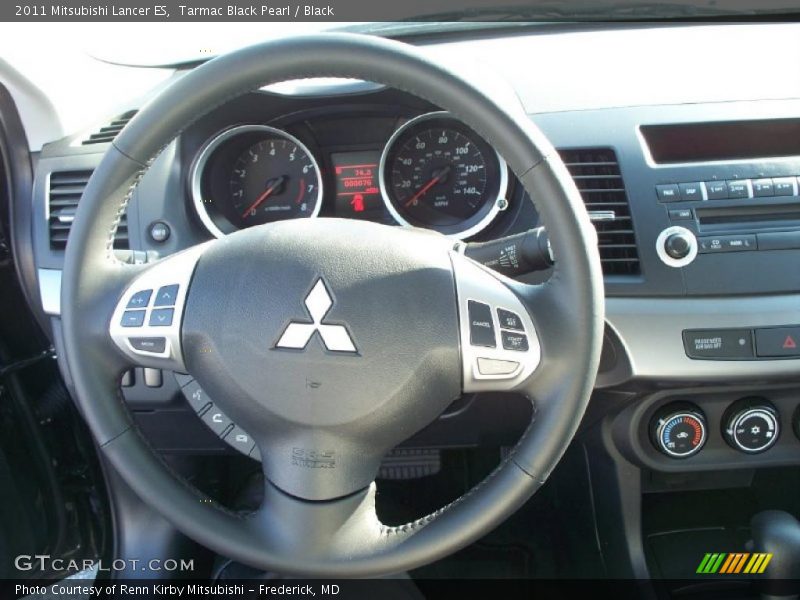 Tarmac Black Pearl / Black 2011 Mitsubishi Lancer ES