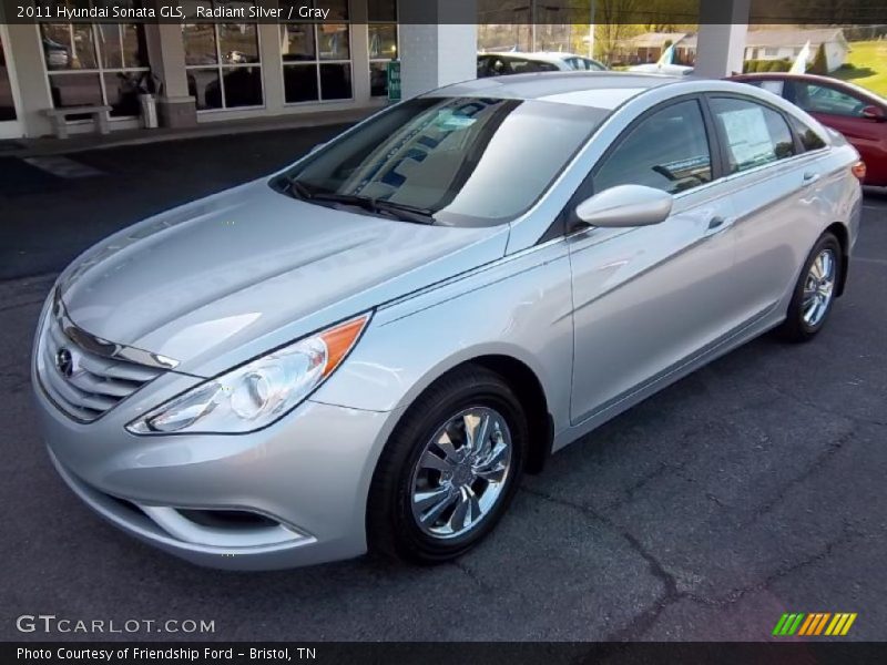 Radiant Silver / Gray 2011 Hyundai Sonata GLS