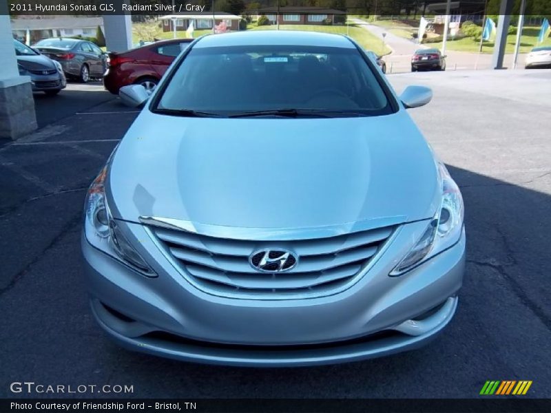 Radiant Silver / Gray 2011 Hyundai Sonata GLS