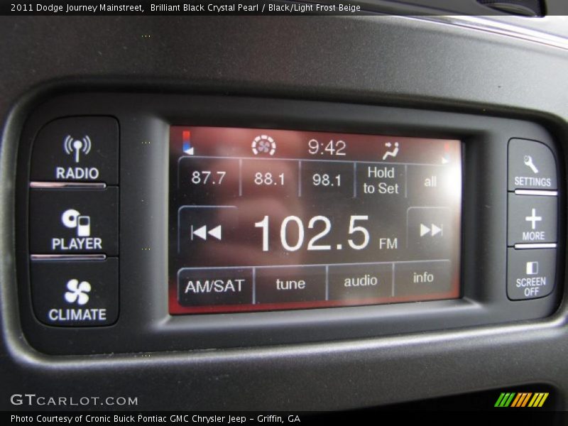 Brilliant Black Crystal Pearl / Black/Light Frost Beige 2011 Dodge Journey Mainstreet