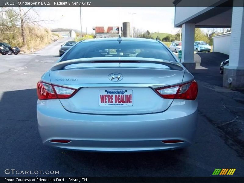 Radiant Silver / Gray 2011 Hyundai Sonata GLS