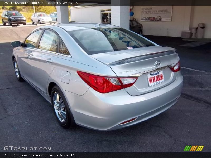 Radiant Silver / Gray 2011 Hyundai Sonata GLS