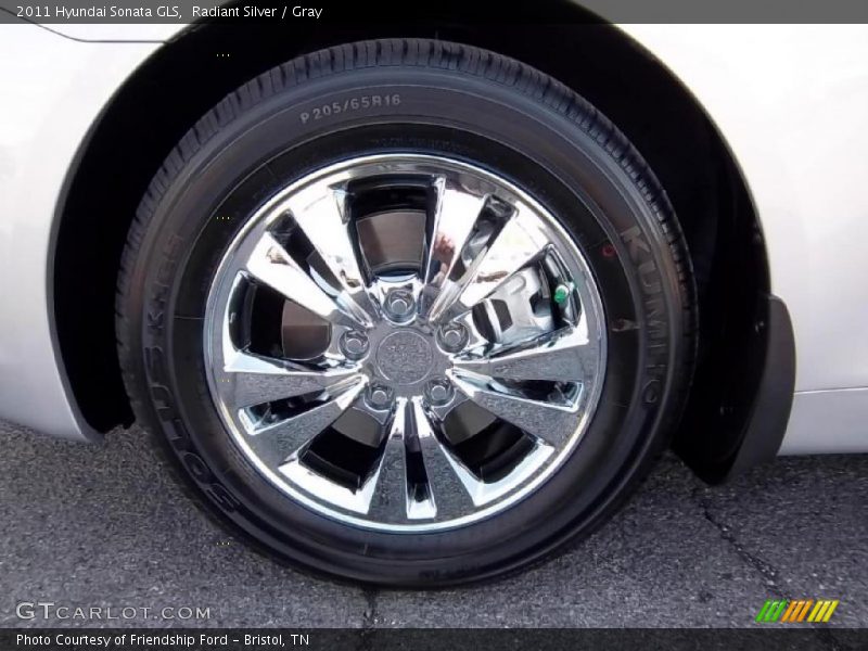 Radiant Silver / Gray 2011 Hyundai Sonata GLS