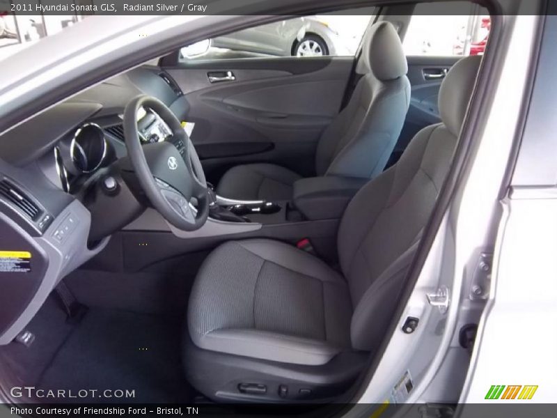 Radiant Silver / Gray 2011 Hyundai Sonata GLS