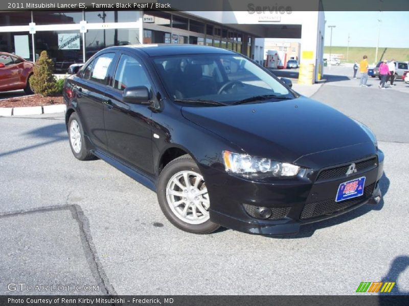 Tarmac Black Pearl / Black 2011 Mitsubishi Lancer ES