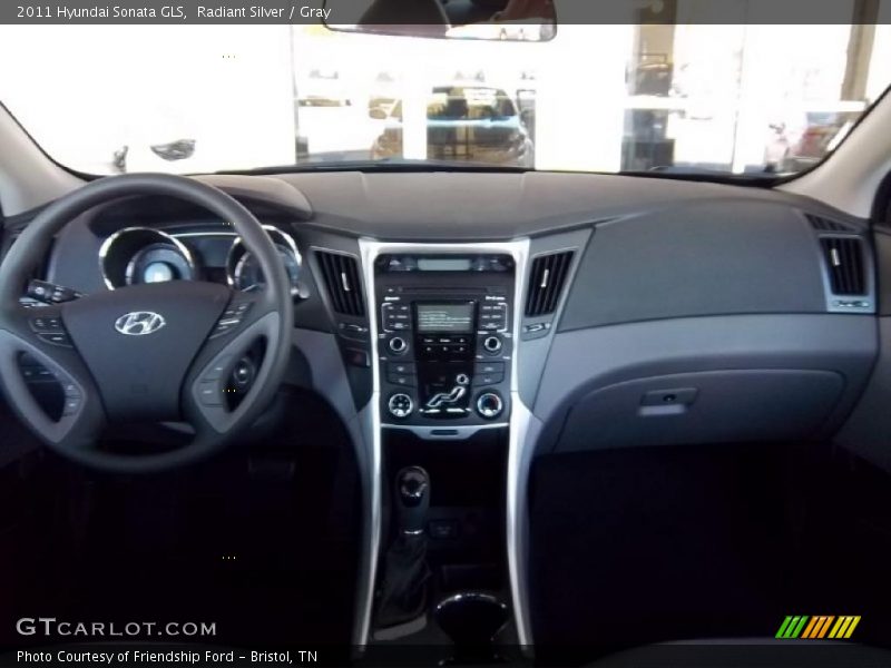 Radiant Silver / Gray 2011 Hyundai Sonata GLS