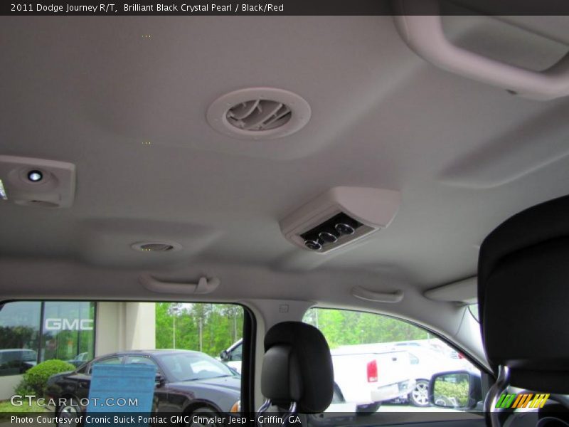 Brilliant Black Crystal Pearl / Black/Red 2011 Dodge Journey R/T