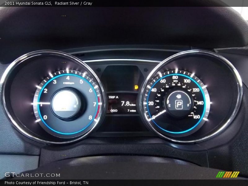 Radiant Silver / Gray 2011 Hyundai Sonata GLS