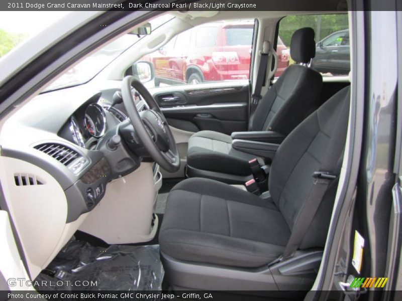 Dark Charcoal Pearl / Black/Light Graystone 2011 Dodge Grand Caravan Mainstreet