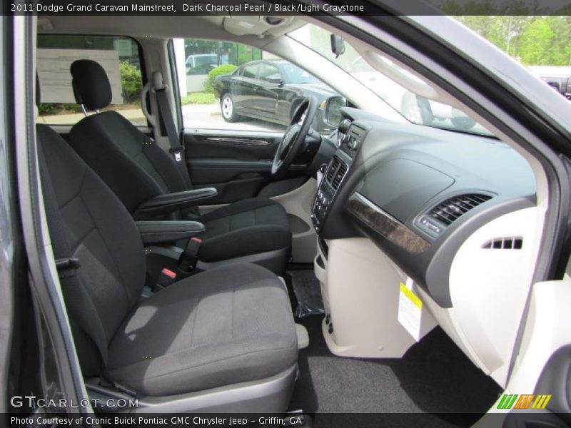 Dark Charcoal Pearl / Black/Light Graystone 2011 Dodge Grand Caravan Mainstreet