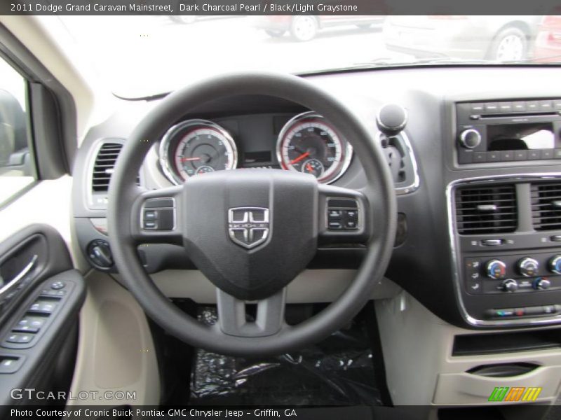 Dark Charcoal Pearl / Black/Light Graystone 2011 Dodge Grand Caravan Mainstreet