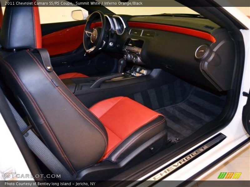 Summit White / Inferno Orange/Black 2011 Chevrolet Camaro SS/RS Coupe