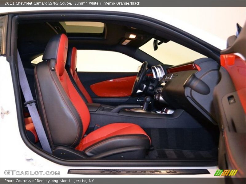 Summit White / Inferno Orange/Black 2011 Chevrolet Camaro SS/RS Coupe
