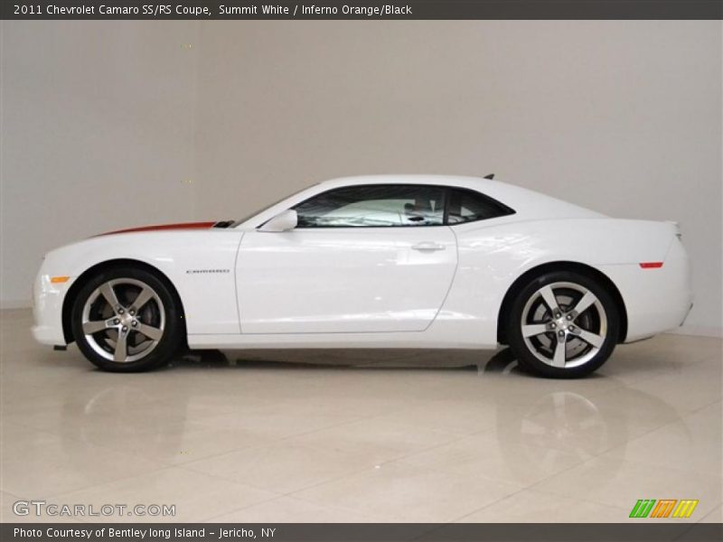 Summit White / Inferno Orange/Black 2011 Chevrolet Camaro SS/RS Coupe