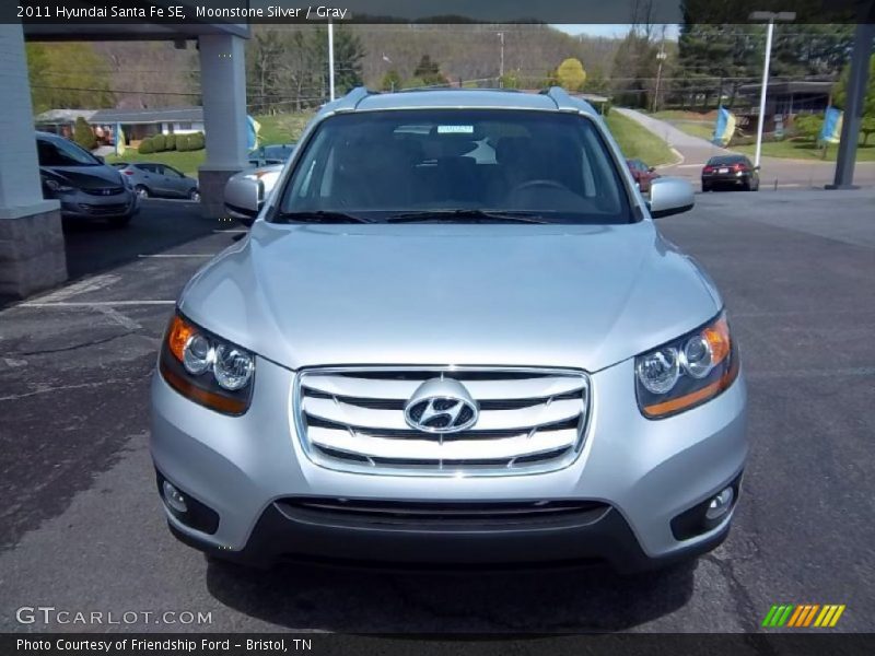 Moonstone Silver / Gray 2011 Hyundai Santa Fe SE