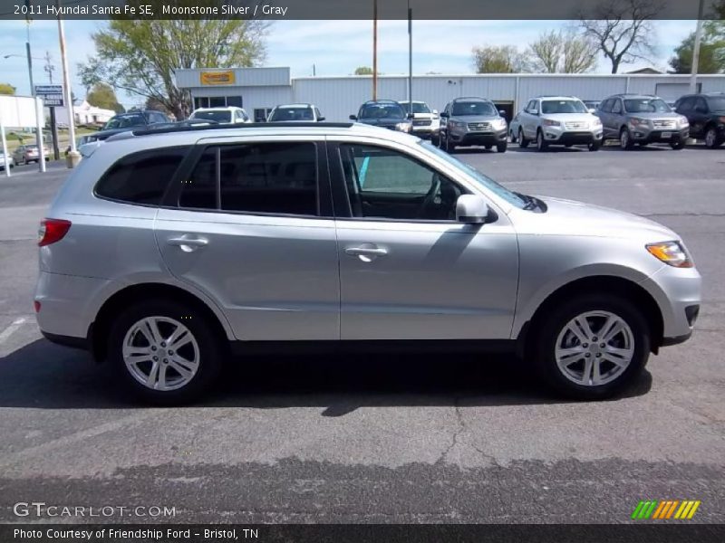Moonstone Silver / Gray 2011 Hyundai Santa Fe SE
