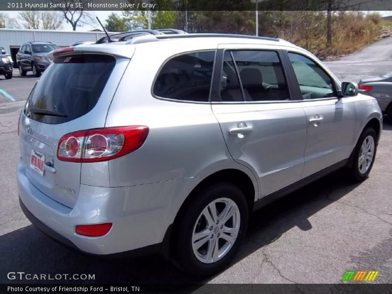 Moonstone Silver / Gray 2011 Hyundai Santa Fe SE