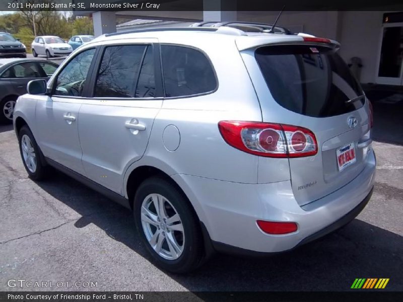 Moonstone Silver / Gray 2011 Hyundai Santa Fe SE
