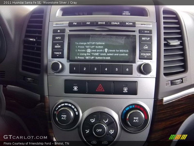 Controls of 2011 Santa Fe SE