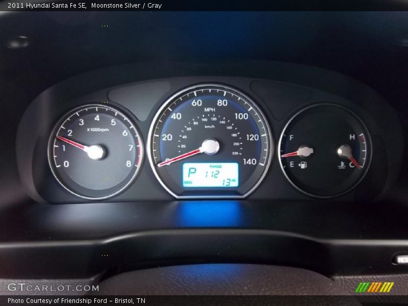  2011 Santa Fe SE SE Gauges