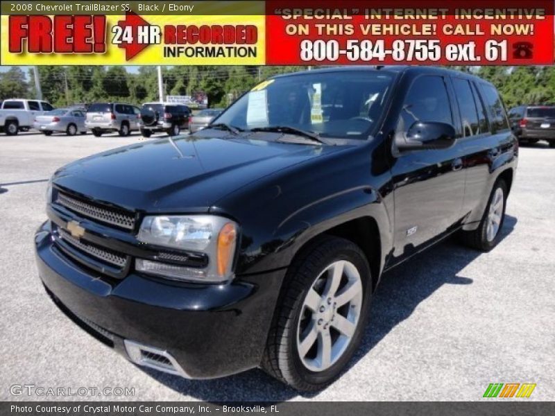 Black / Ebony 2008 Chevrolet TrailBlazer SS