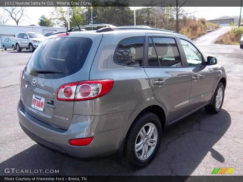 Mineral Gray / Gray 2011 Hyundai Santa Fe GLS