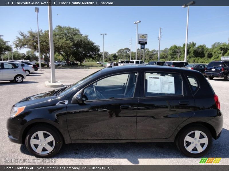 Black Granite Metallic / Charcoal 2011 Chevrolet Aveo Aveo5 LT