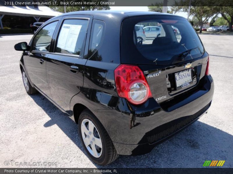 Black Granite Metallic / Charcoal 2011 Chevrolet Aveo Aveo5 LT