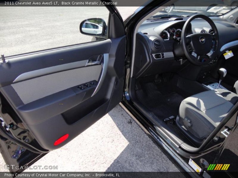 Black Granite Metallic / Charcoal 2011 Chevrolet Aveo Aveo5 LT