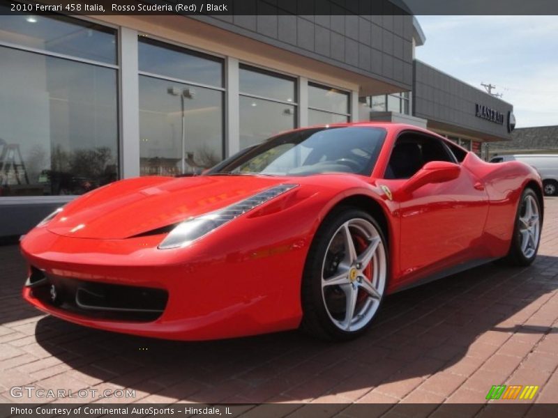 Front 3/4 View of 2010 458 Italia