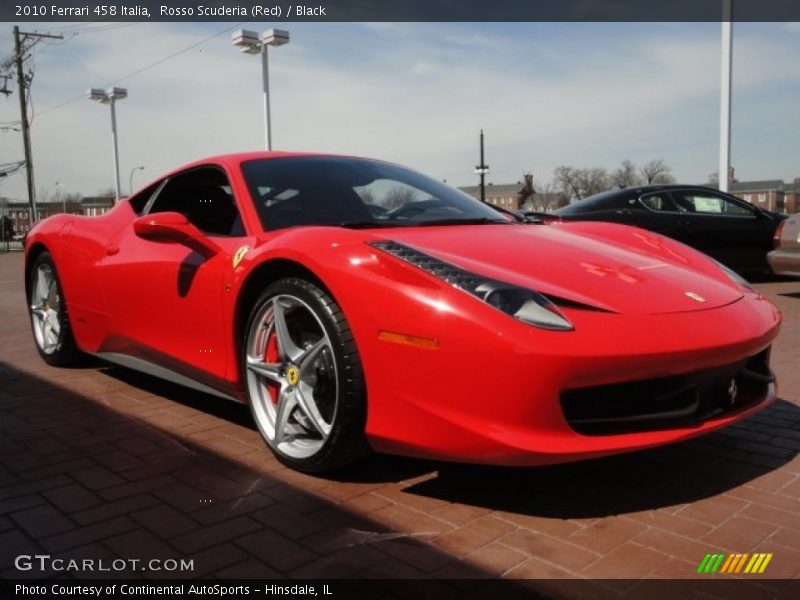 Front 3/4 View of 2010 458 Italia