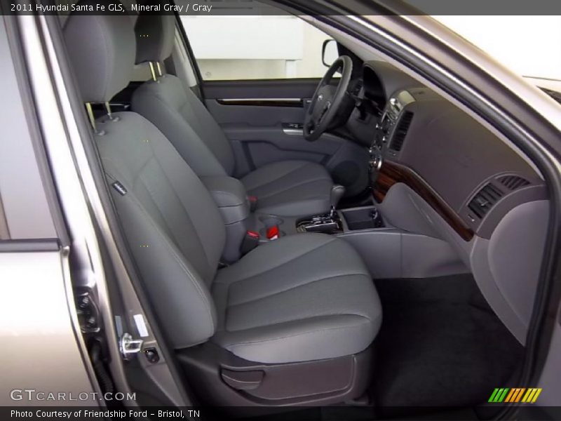 Mineral Gray / Gray 2011 Hyundai Santa Fe GLS