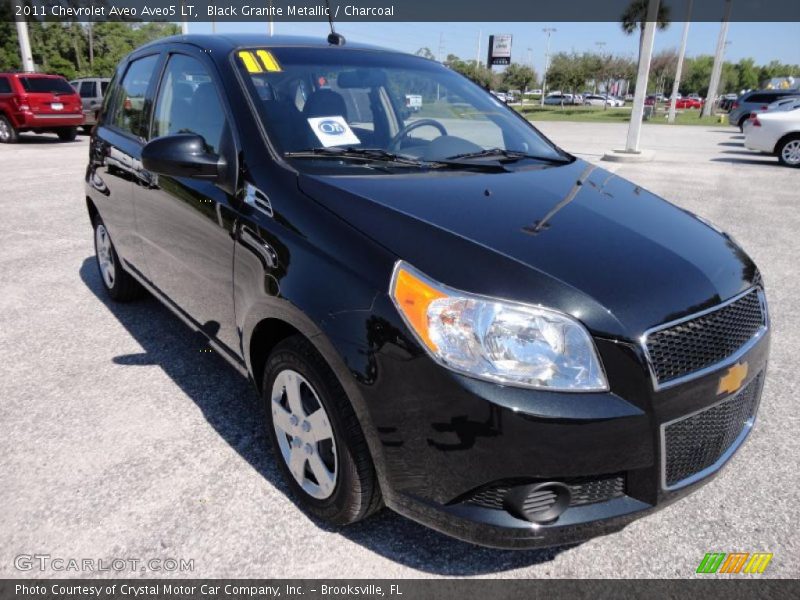 Black Granite Metallic / Charcoal 2011 Chevrolet Aveo Aveo5 LT