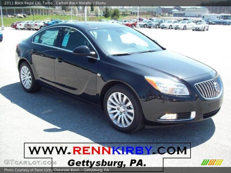 Carbon Black Metallic / Ebony 2011 Buick Regal CXL Turbo