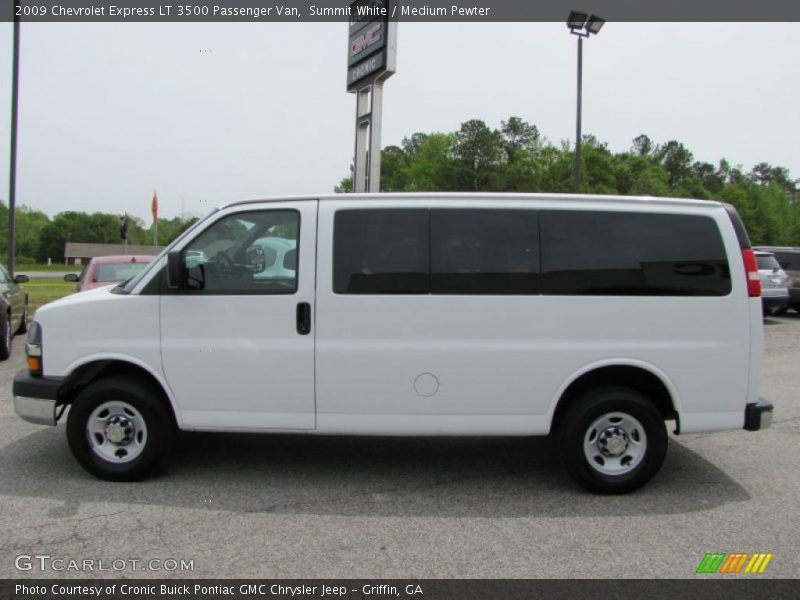 Summit White / Medium Pewter 2009 Chevrolet Express LT 3500 Passenger Van