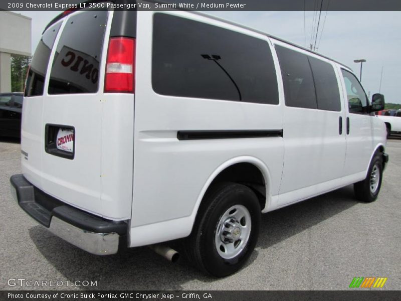 Summit White / Medium Pewter 2009 Chevrolet Express LT 3500 Passenger Van