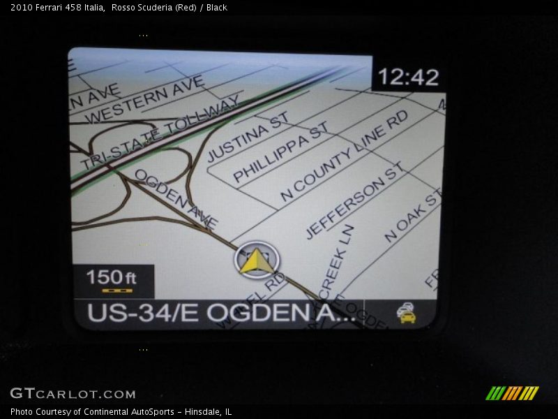 Navigation of 2010 458 Italia