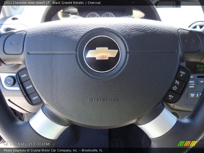 Black Granite Metallic / Charcoal 2011 Chevrolet Aveo Aveo5 LT