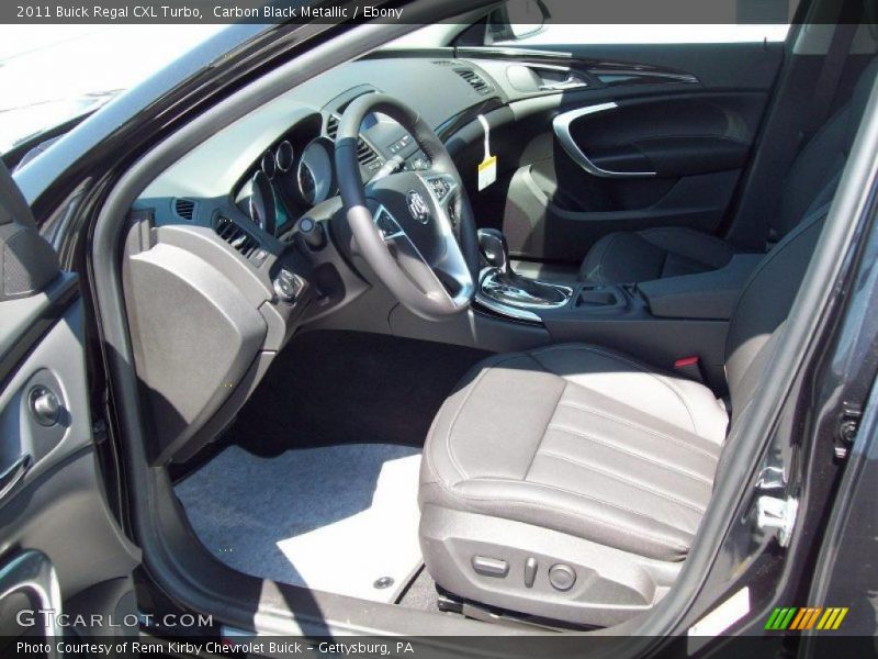 Carbon Black Metallic / Ebony 2011 Buick Regal CXL Turbo