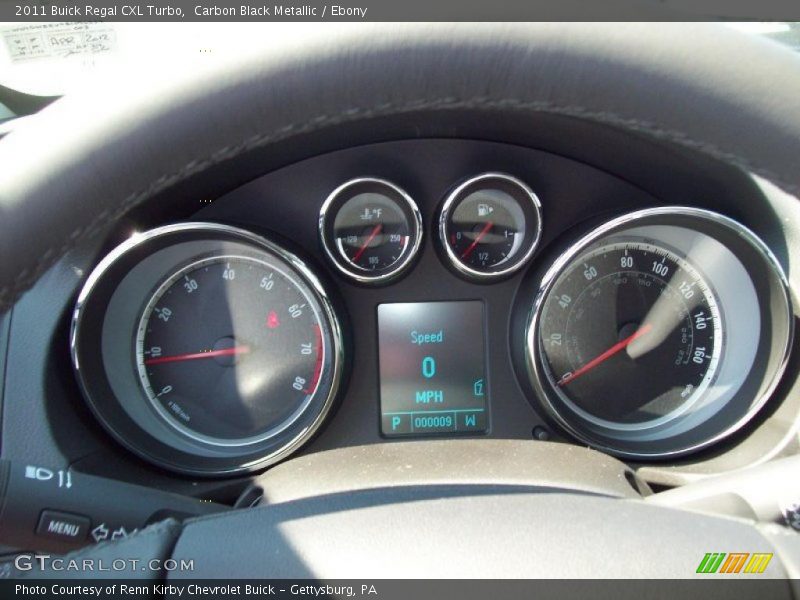 Carbon Black Metallic / Ebony 2011 Buick Regal CXL Turbo