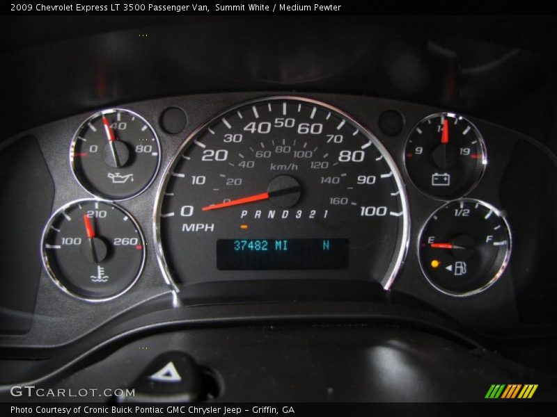 Summit White / Medium Pewter 2009 Chevrolet Express LT 3500 Passenger Van