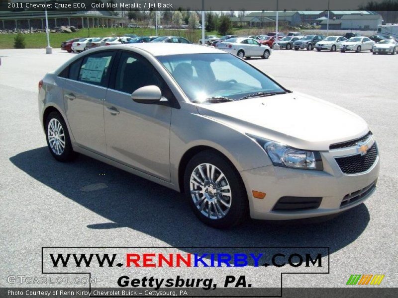 Gold Mist Metallic / Jet Black 2011 Chevrolet Cruze ECO