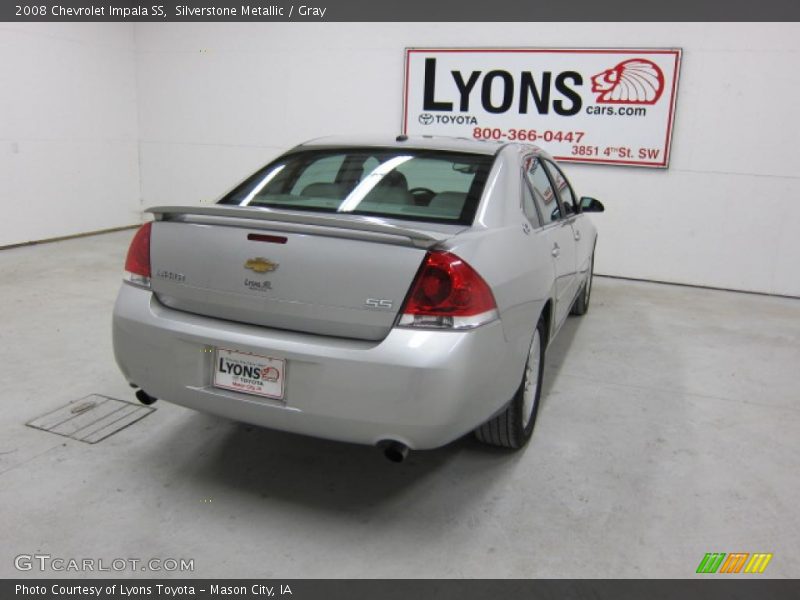 Silverstone Metallic / Gray 2008 Chevrolet Impala SS