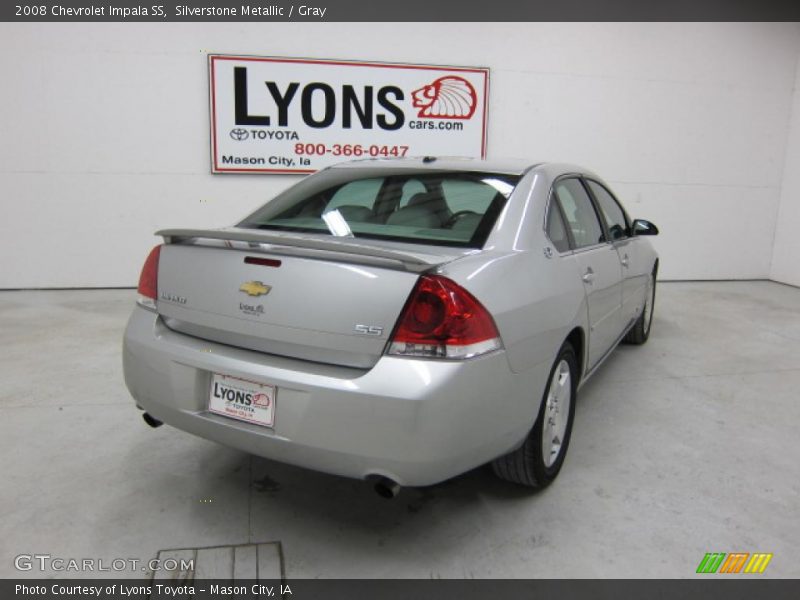 Silverstone Metallic / Gray 2008 Chevrolet Impala SS