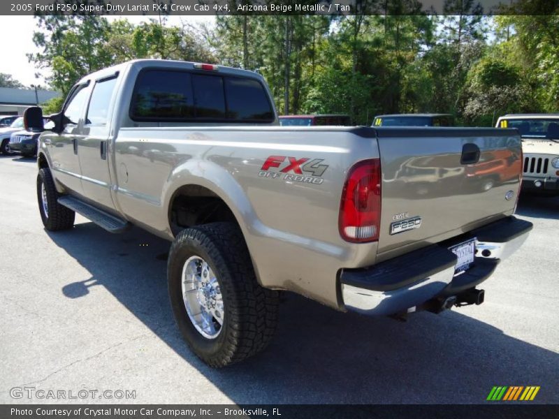 Arizona Beige Metallic / Tan 2005 Ford F250 Super Duty Lariat FX4 Crew Cab 4x4