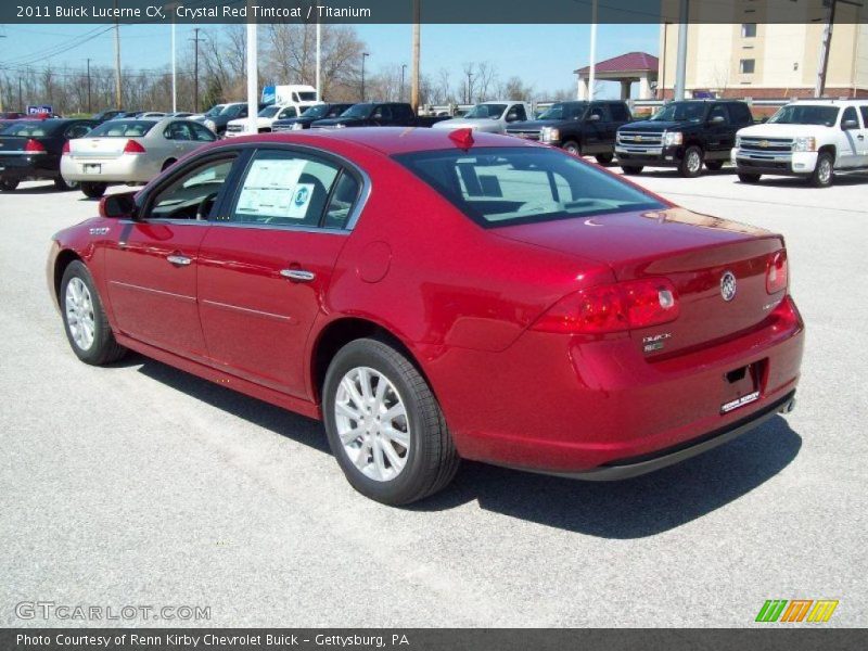 Crystal Red Tintcoat / Titanium 2011 Buick Lucerne CX