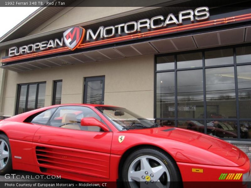 Red / Tan 1992 Ferrari 348 TB