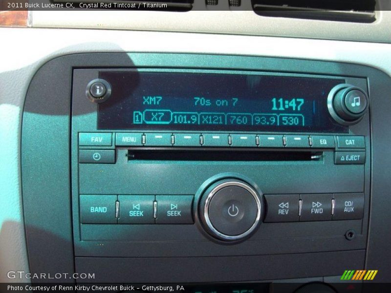 Crystal Red Tintcoat / Titanium 2011 Buick Lucerne CX